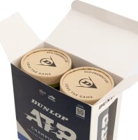 Dunlop ATP Championship tennis balls, 2 cans of 4 balls each, pressurized, durable, for all court types