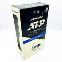 Dunlop ATP Championship tennis balls, 2 cans of 4 balls each, pressurized, durable, for all court types