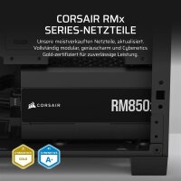 CORSAIR RM850x ATX 3.1 Netzteil, 850W, vollmodular, PCIe...