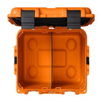 YETI LoadOut GoBox 30 King Crab Orange, robust equipment case, waterproof transport box for accessories, versatile use