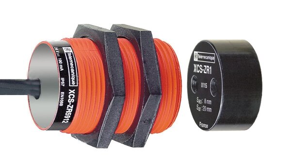 Schneider XCSDMR5905 Sicherheits-Magnetschalter, 24V, 100mA, IP67, 5m Kabel, codiert