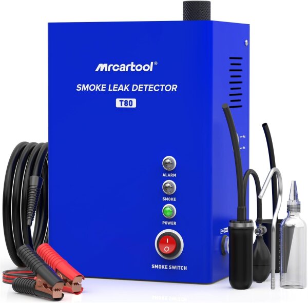 MRCARTOOL T80 Kfz-Rauchtester, Lecksuchgerät mit Luftpumpe, für EVAP-Systeme, Vakuum, Flüssigkeitsstandsanzeige