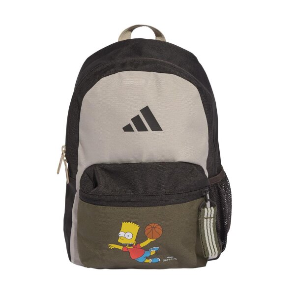 adidas LK SIM BPK JM4467, Unisex Rucksack, Braun, 100% Polyester, leicht, verstellbare Schultergurte, Hauptfach mit Reißverschluss