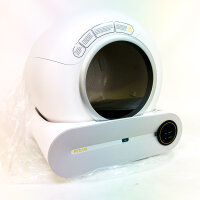 Petlux V2, automatic cat litter box, 52x48x50 cm, self-cleaning, app-controlled, electronic odor filter, white