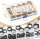 VIGRUE Snap Ring Assortment, 500-piece, 21 sizes, E-clips & external snap rings M4–M28, carbon steel, with box