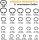 VIGRUE Snap Ring Assortment, 500-piece, 21 sizes, E-clips & external snap rings M4–M28, carbon steel, with box
