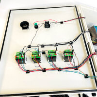 Industrial control cabinet with Novus N1040 controller,...