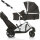 Hauck Duett 2, twin stroller, double seat, reversible seats, removable second seat, height-adjustable handle, black
