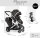 Hauck Duett 2, twin stroller, double seat, reversible seats, removable second seat, height-adjustable handle, black
