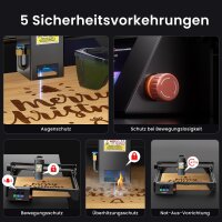 Longer RAY5 Laser Engraving Machine 20W, 8.9cm Touchscreen, 400x365mm Working Area, Offline App Control, for Metal, Glass, Wood