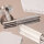 Karl Hoffmann Rock door handle set, 2 pieces, round rosettes, knurled handle, incl. mounting material, grey
