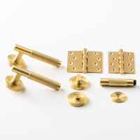 Karl Hoffmann Rock door handle set, 2 pieces, round...