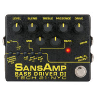 TECH 21 SansAmp Bass Driver DI V2, Bass Preamp, DI Box & Effects Pedal, Versatile Tone Control, Direct Recording