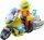 PLAYMOBIL City Life 71205 Ambulance Doctor Motorcycle, with light function, batteries included, 20-piece set, for children aged 4 and up
