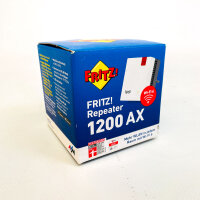 AVM FRITZ!Repeater 1200 AX, WLAN-Mesh-Repeater, Wi-Fi 6, 2400+600 Mbit/s, Gigabit-LAN, inkl. LAN-Kabel, für Router/Access Point