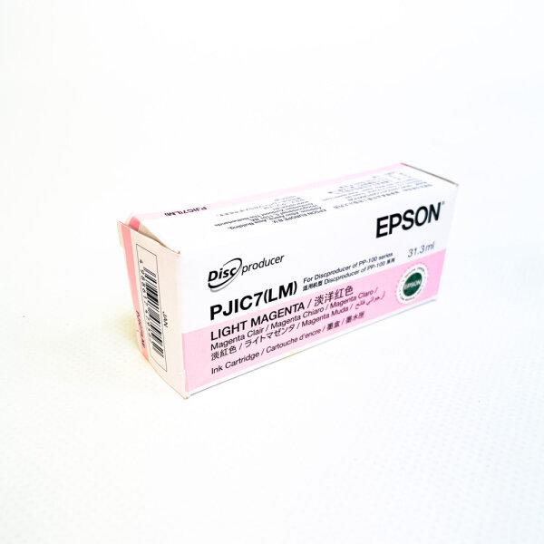 Epson PJIC7(LM) ink cartridge, 31.3 ml, light magenta, compatible with Discproducer PP-100/PP-50