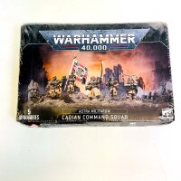 Warhammer 40000 Astra Militarum 99120105102 Cadian Command Squad, 5 miniatures, plastic kit, variably configurable