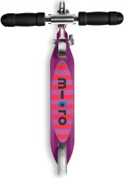 Micro Sprite LED Scooter, lila, Aluminium, LED-Dynamo-Räder, höhenverstellbar 63–95 cm, bis 100 kg, für Kinder & Jugendliche