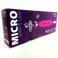 Micro Sprite LED Scooter, lila, Aluminium, LED-Dynamo-Räder, höhenverstellbar 63–95 cm, bis 100 kg, für Kinder & Jugendliche