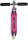 Micro Sprite LED Scooter, lila, Aluminium, LED-Dynamo-Räder, höhenverstellbar 63–95 cm, bis 100 kg, für Kinder & Jugendliche
