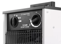 Trotec TDS 30 Elektroheizer, 5,5 kW, 400 V, 3 Heizstufen, Raumthermostat, Überhitzungsschutz, Temperaturregelung