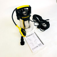 Stanley SXUP750XCE Klarwasser-Tauchpumpe, 750W, 11.000 l/h, 8,5m Förderhöhe, elektrische Pumpe für sauberes Wasser