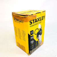 Stanley SXUP750XCE Klarwasser-Tauchpumpe, 750W, 11.000 l/h, 8,5m Förderhöhe, elektrische Pumpe für sauberes Wasser