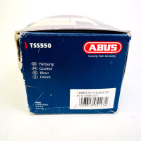 ABUS TSS550 + EC550 door bar lock, white, metal, apartment entrance door, cylinder with pull protection, keyed differently, 3 reversible keys