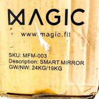 MAGIC AI MFM-003 Fitness Smart Mirror, 150x50x4 cm, interactive mirror with touchscreen, training programs, Wi-Fi, Bluetooth