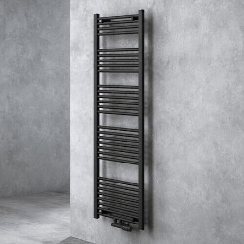 doporro RHE-160x50a bathroom radiator 1600x500 mm, vertical, anthracite, towel warmer, tubular radiator