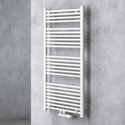 doporro RHE-120x60w bathroom radiator 1200x600 mm, white, vertical, towel warmer, hot water operation