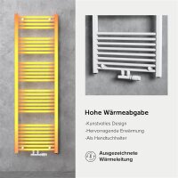 doporro RHE-120x60w bathroom radiator 1200x600 mm, white, vertical, towel warmer, hot water operation