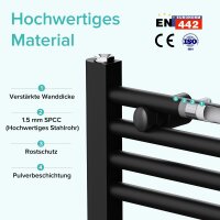 doporro RHE-100x50a bathroom radiator 1000x500 mm,...