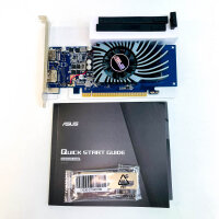 ASUS GeForce GT1030-2G-BRK Graphics Card, 2GB GDDR5, Compact, HDMI/DVI, Quiet Operation, Black