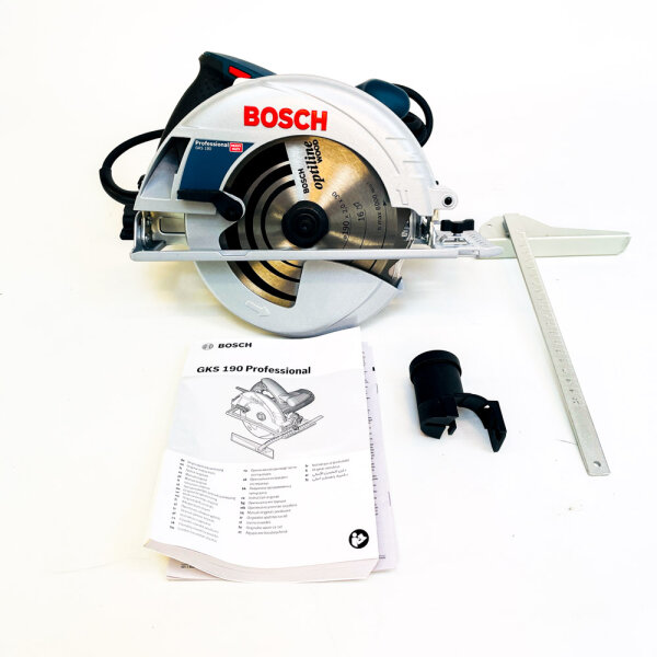Bosch Professional GKS 190 handheld circular saw, 1400 W, 190 mm saw blade, 70 mm cutting depth, without guide rail compatibility
