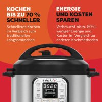 Instant Pot Duo Mini 3EU Multicooker 3L, Pressure Cooker, Slow Cooker, Rice Cooker, Sauté Pan, Yogurt Maker, Steamer, Stainless Steel