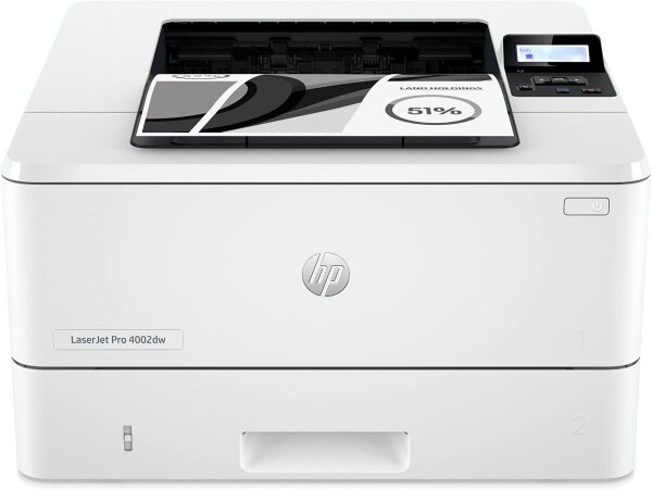 HP LaserJet Pro 4002dw Laserdrucker, Duplexdruck, schnelles Drucken, WLAN, USB, Ethernet, App-Steuerung, Wolf Pro Security