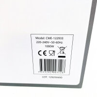 Emerio CME-122933 Filterkaffeemaschine, 1,25L, 1000W, für 10 Tassen, Schwarz/Silber, Permanentfilter, Tropfstopp, Glaskanne, Abschaltautomatik