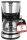 Emerio CME-122933 Filterkaffeemaschine, 1,25L, 1000W, für 10 Tassen, Schwarz/Silber, Permanentfilter, Tropfstopp, Glaskanne, Abschaltautomatik
