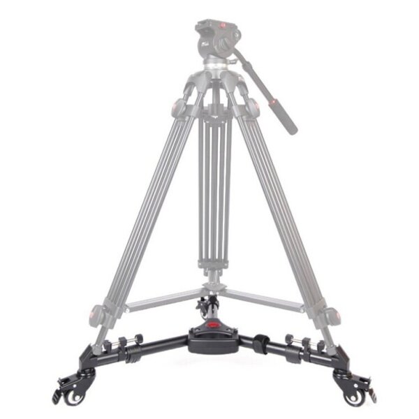 Jingmei JM-811 Aluminium Kamera-Stativ-Dolly, flexibel, 3 Räder, fahrbare Stativbasis, Track-Base-Stand