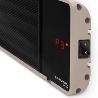 TROTEC IRD 1800, Infrarot-Dunkelstrahler, 1800 W, IP55, Outdoor-Heizstrahler, 3 Stufen, Fernbedienung, 45° schwenkbar, schwarz