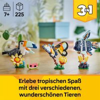 LEGO Creator 31173, 3-in-1 Bauset, Tukan mit Blume,...