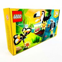 LEGO Creator 31173, 3-in-1 building set, toucan with flower, rebuildable into butterfly or tropical fish, creative toy for ages 7 and up