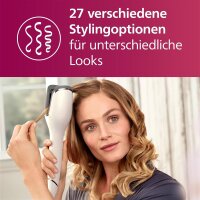Philips BHB878/00 Automatic Curling Iron, 8000 Series, MoistureProtect, 27 Styling Options, White