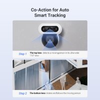 EZVIZ C90 Dual 4MP WiFi Outdoor Camera, Dual Lens, 360° Panoramic View, 40m Color Night Vision, AI Detection, Auto-Zoom, Active Defense