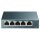 TP-Link TL-SG105, 5-Port Gigabit Switch, 2000 Mbps, Metal Housing, Fanless, Unmanaged, IGMP Snooping, Shielded Ports, Metallic Blue