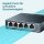 TP-Link TL-SG105, 5-Port Gigabit Switch, 2000 Mbps, Metal Housing, Fanless, Unmanaged, IGMP Snooping, Shielded Ports, Metallic Blue