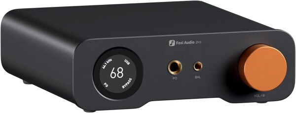 Fosi Audio ZH3 DAC headphone amplifier, AKM4493SEQ, XMOS XU316, PCM 768 kHz, balanced preamplifier, USB/Optical/COAX/RCA/12V trigger, XLR/RCA/4.4mm/6.35mm outputs, remote control