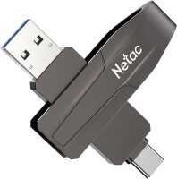 Netac US8 512GB externe SSD, tragbar, USB-C & USB 3.2, bis 550 MB/s, schneller Speicher für Fotos, Videos, Musik, Dateien