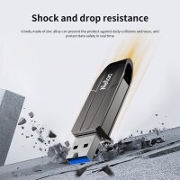 Netac US8 512GB externe SSD, tragbar, USB-C & USB 3.2, bis 550 MB/s, schneller Speicher für Fotos, Videos, Musik, Dateien